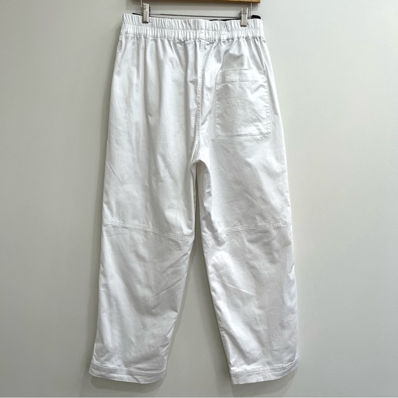Free people movement white wide leg pull on pants exposed elastic waist band M - Picture 2 of 15